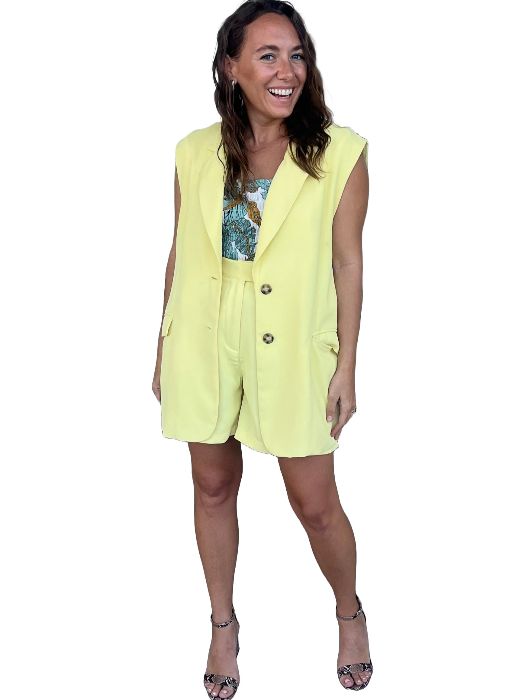 Sleeveless Blazer - Main Image