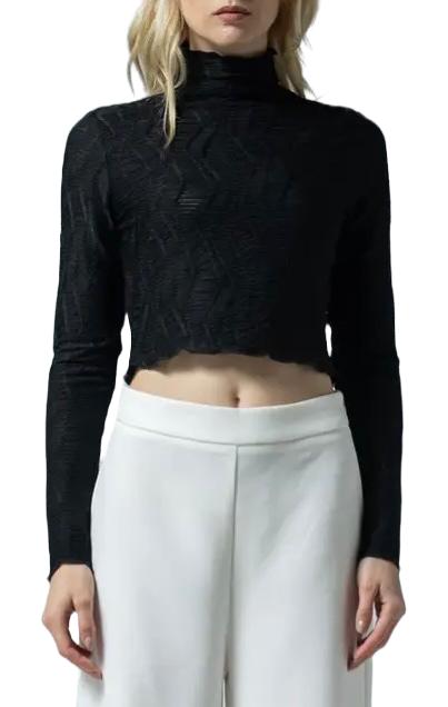 TEXTURED CROP TOP